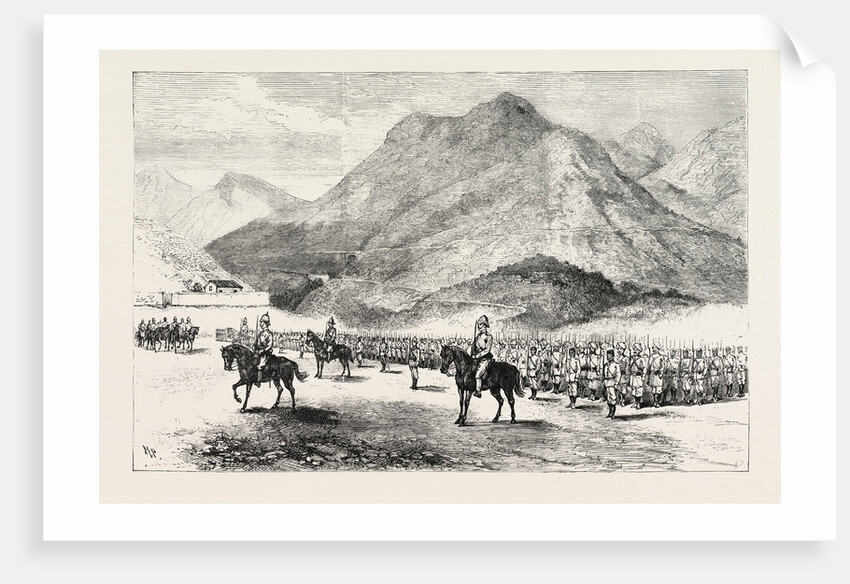 The Manipur Field Force: Inspection Parade of the Kohima Column. by Anonymous