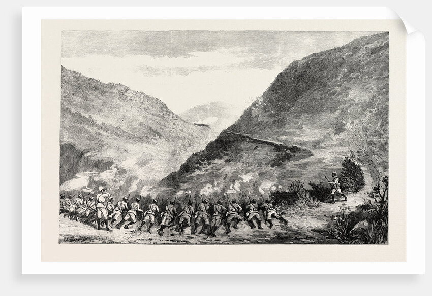 The First Brush with Manipuris: Frontier Police Under Captain Macintyre Attacking the Mao Stockade by Anonymous