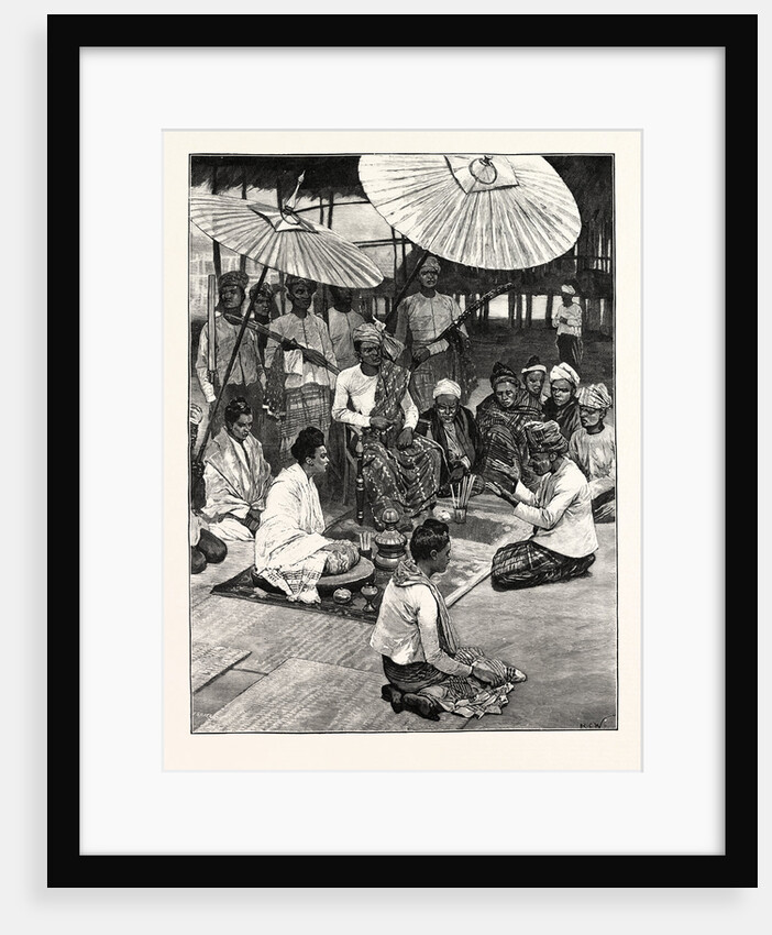 The Kalïš State Upper Burma: The Tsawbaw with His Wives and Ministers by Anonymous