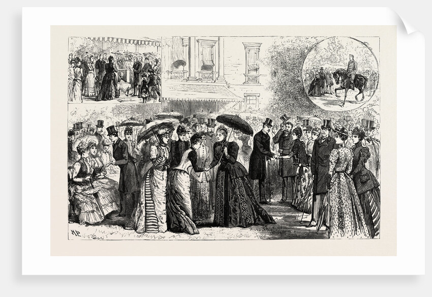 The Duke and Duchess of Teck's Silver Wedding: Reception at White Lodge Richmond Park London UK by Anonymous