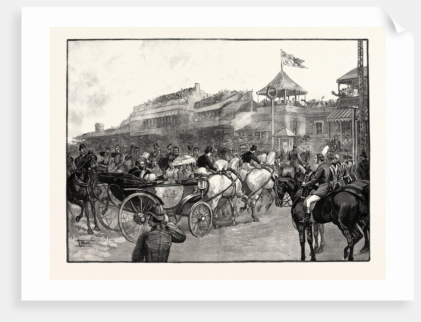 Ascot Races: Arrival of the Royal Party by Anonymous