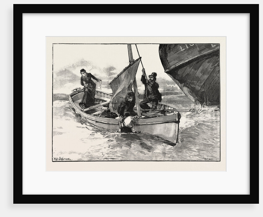 While I Grabbed Him to Help Him Inboard Abraham Was Hoisting the Sail. by Anonymous