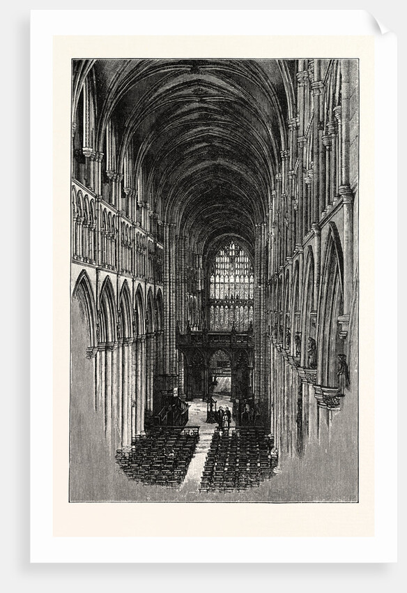 Beverley Minster, the Nave, Looking East. by Anonymous