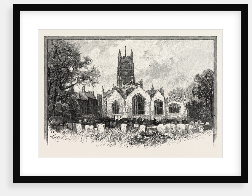 Cirencester the Exterior of the Church from the East UK by Anonymous