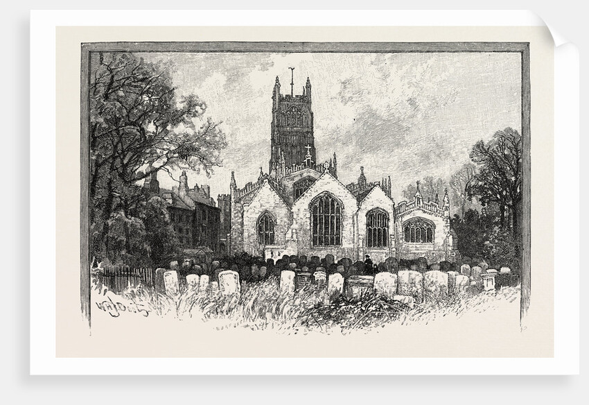 Cirencester, the Exterior of the Church, from the East by Anonymous