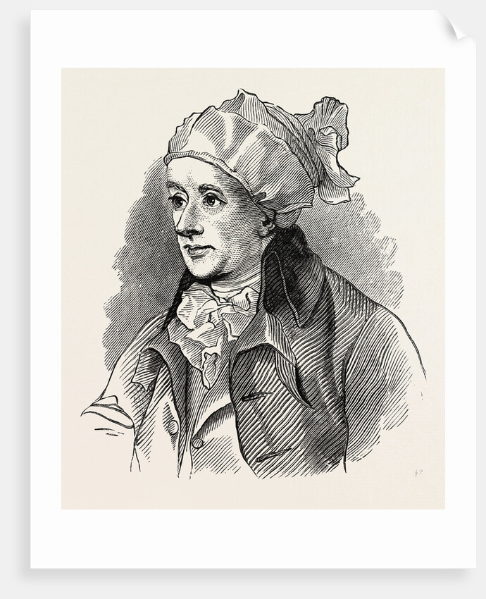 Portrait of Cowper. William Cowper, English Poet, 1731 - 1800 by Anonymous