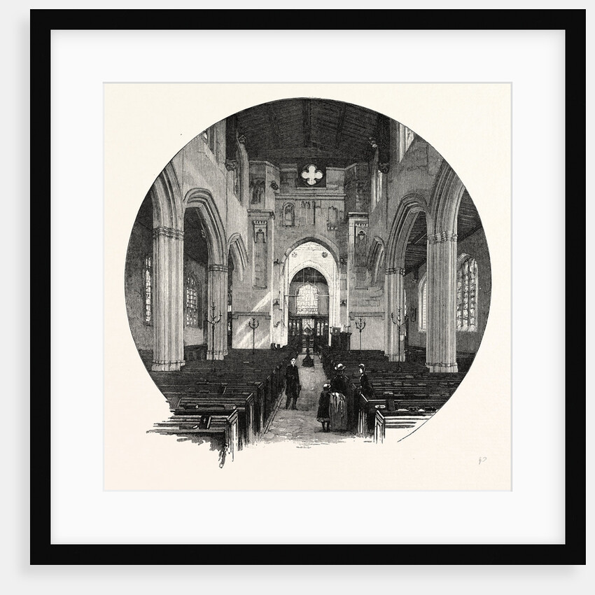 Fairford Church: The Nave, Looking East by Anonymous