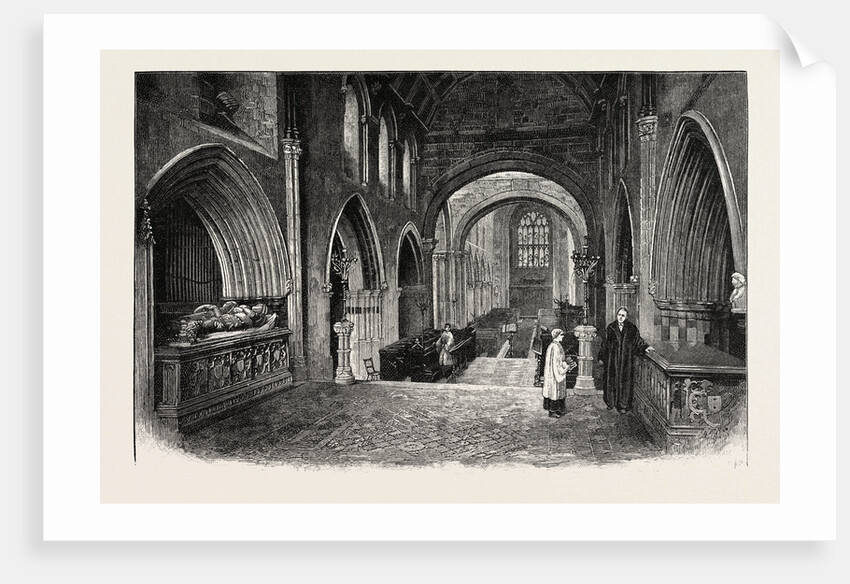 Wimborne: The Nave, Looking West by Anonymous