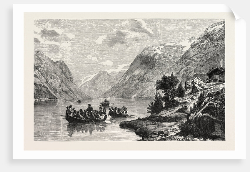 The Return from the Wedding, Hardanger Fjord by Anonymous