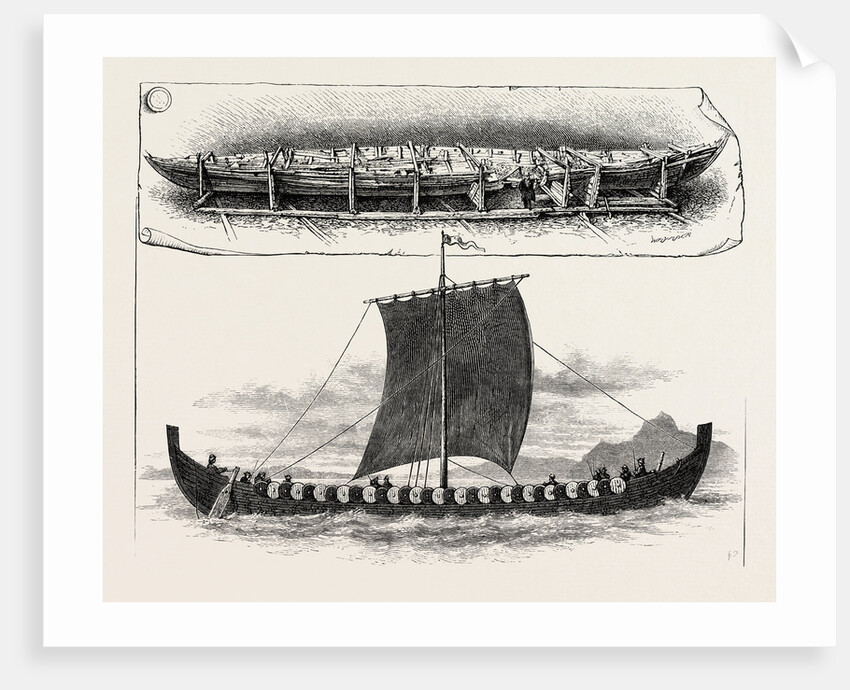 The Viking's Ship: The Vessel When Brought to Christiania by Anonymous