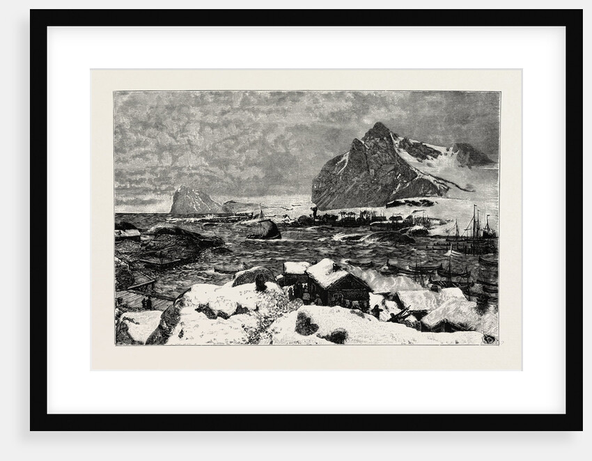 A Lofoten Village During the Fishing Season by Anonymous