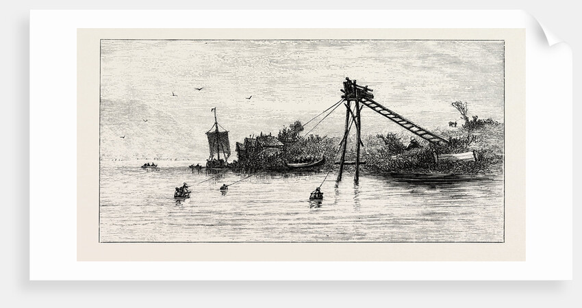 A Salmon Net and Stage by Anonymous