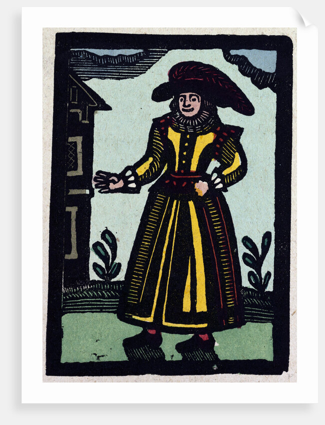 Illustration of English Tales Folk Tales and Ballads. A Person Wearing a Yellow Dress by Anonymous