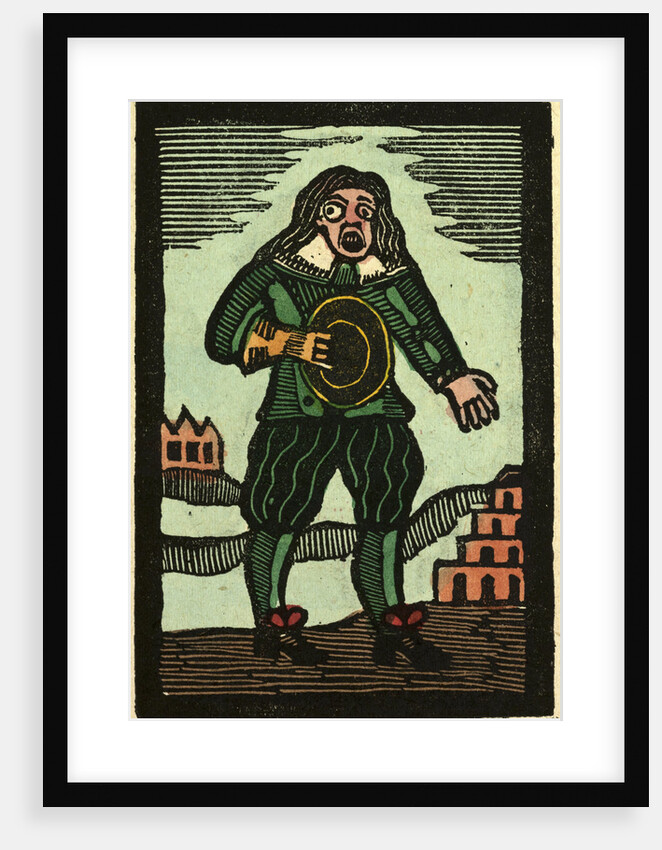 Illustration of English Tales Folk Tales and Ballads. A Men Dressed in Green with a Large Eye by Anonymous