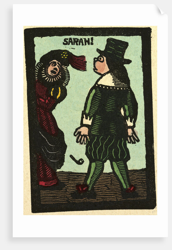 Illustration of English Tales Folk Tales and Ballads. Sarah with a Man. A Pipe Falling on the Floor. by Anonymous