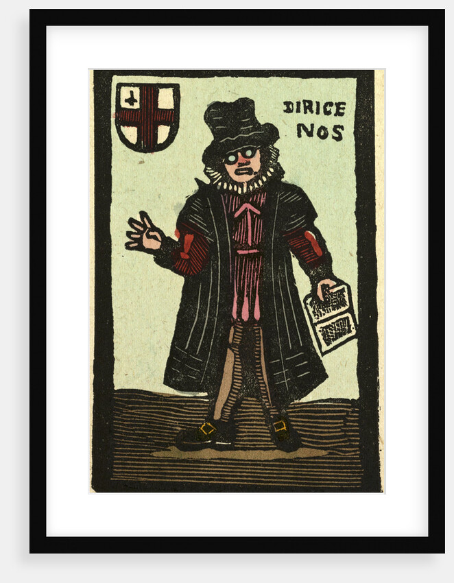 Illustration of English Tales Folk Tales and Ballads. A Man with a Book. by Anonymous