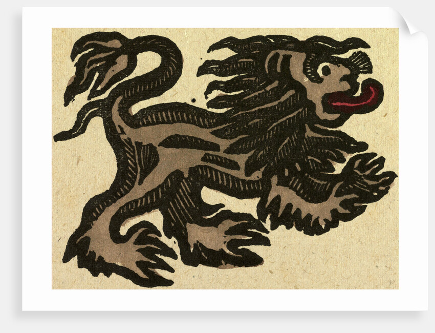 Illustration of English Tales Folk Tales and Ballads. Lion by Anonymous