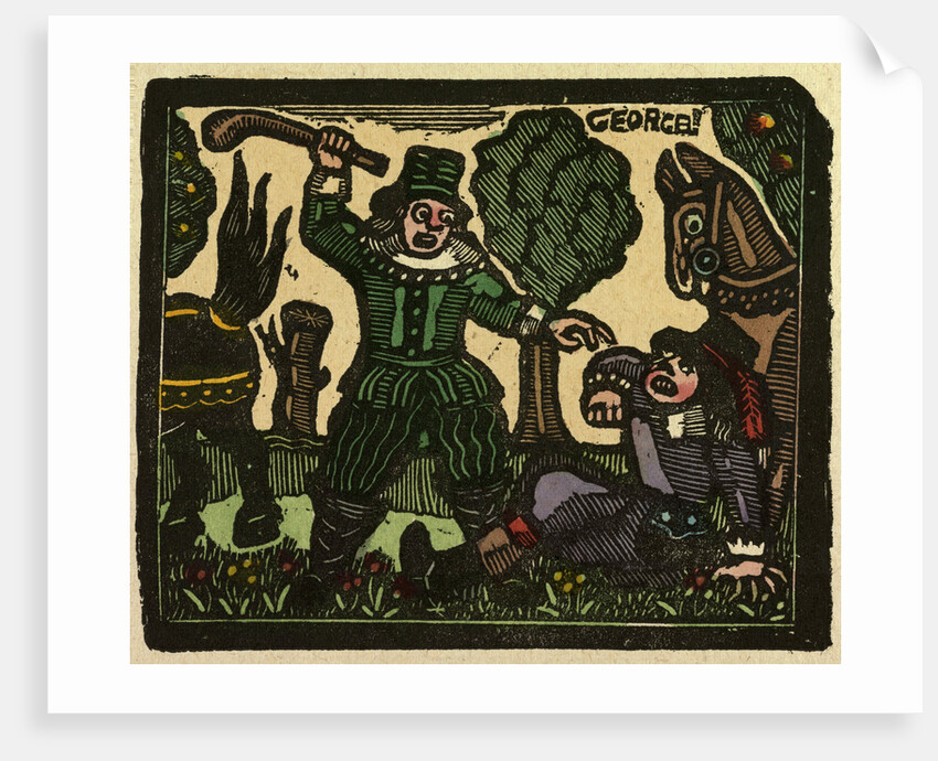 Illustration of English Tales Folk Tales and Ballads. George. Two Men and Two Horses. by Anonymous