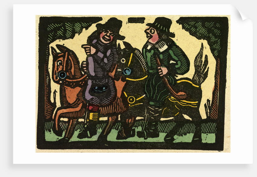 Illustration of English Tales Folk Tales and Ballads. Two Men on Horseback by Anonymous