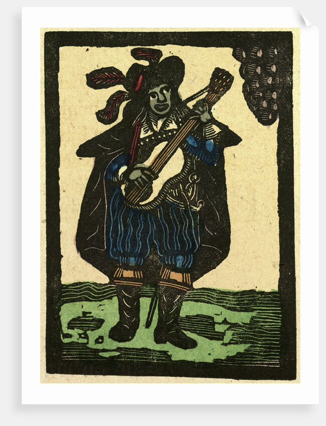Illustration of English Tales Folk Tales and Ballads. Musician by Anonymous