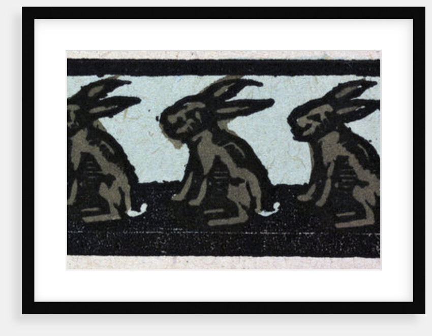 Illustration of English Tales Folk Tales and Ballads. The Seven Hares. Ornament by Anonymous