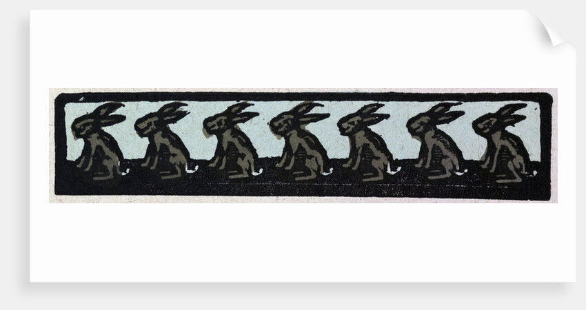 Illustration of English Tales Folk Tales and Ballads. The Seven Hares. Ornament by Anonymous