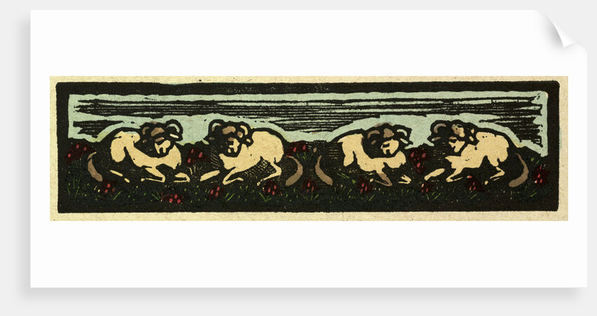 Illustration of English Tales Folk Tales and Ballads. Four Sheep by Anonymous