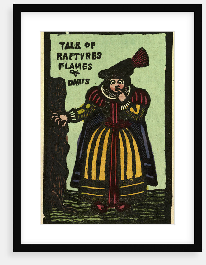 Illustration of English Tales Folk Tales and Ballads. A Woman. Talk of Flames and Darts by Anonymous