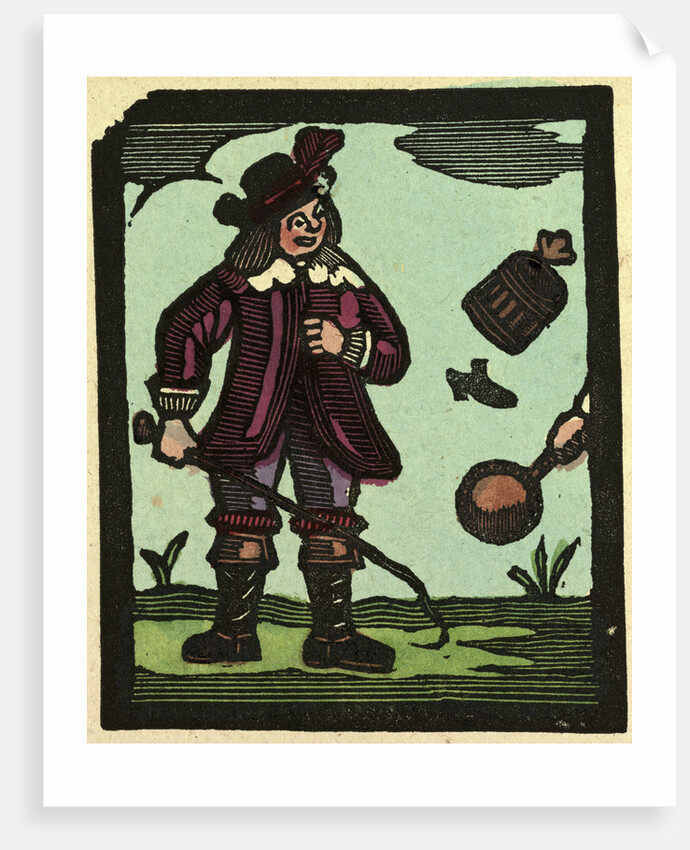 Illustration of English Tales Folk Tales and Ballads. A Man with a Whip by Anonymous