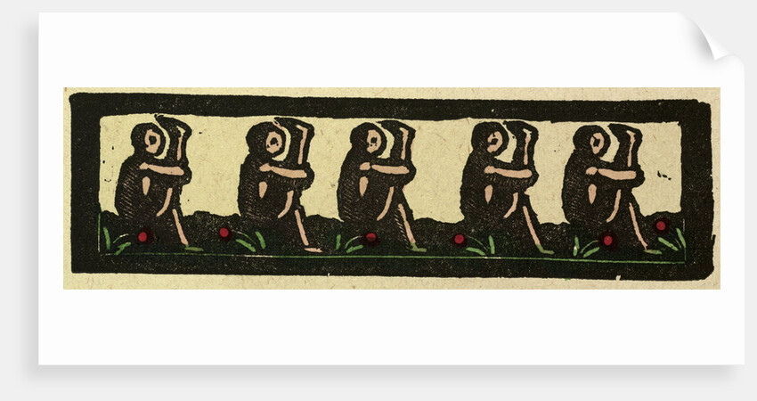 Illustration of English Tales Folk Tales and Ballads. Five Acrobats in a Row by Anonymous