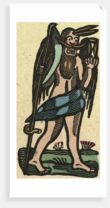 Illustration of English Tales Folk Tales and Ballads. A Man with a Scythe by Anonymous