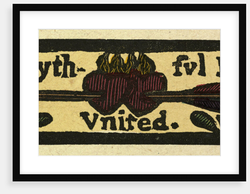 Illustration of English Tales Folk Tales and Ballads. Jemmy and Nancy of Yarmouth. Love. Two Faithful Hearts United. An Arrow Piercing Two Hearts by Anonymous