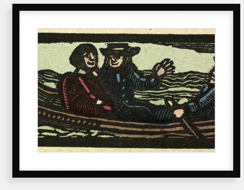 Illustration of English Tales Folk Tales and Ballads. Rowing the Boat by Anonymous