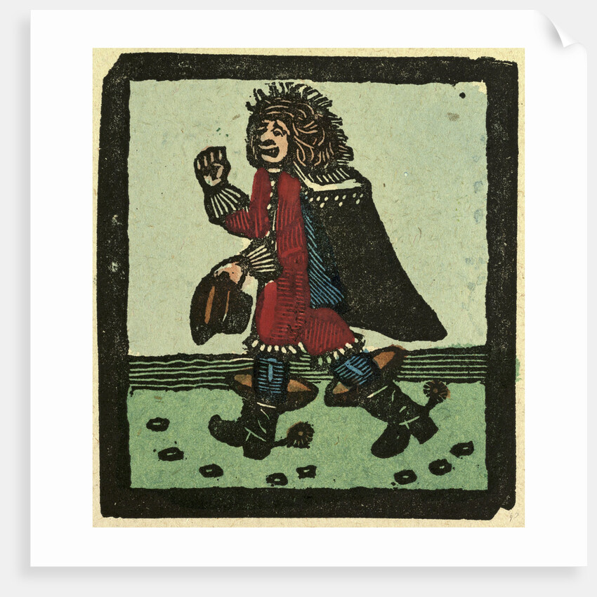 Illustration of English Tales Folk Tales and Ballads. A Man Dressed in Red Going for a Walk by Anonymous