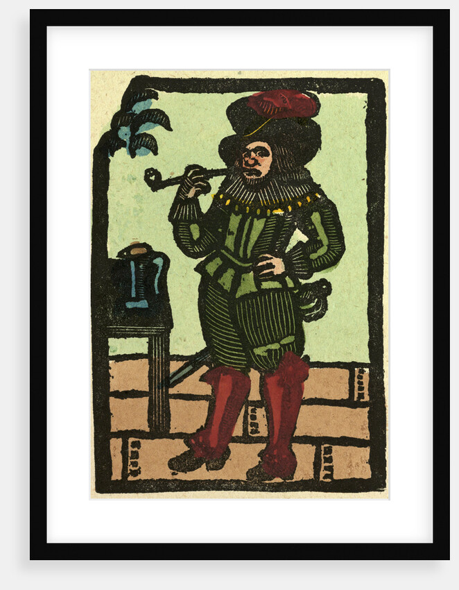 Illustration of English Tales Folk Tales and Ballads. A Man Smoking a Pipe by Anonymous