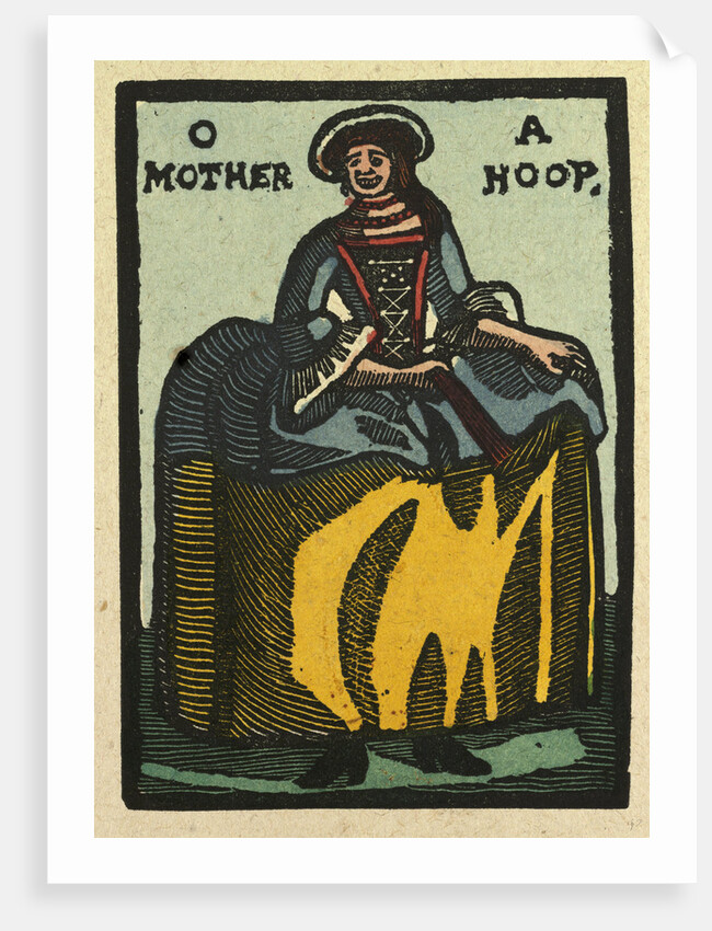 Illustration of English Tales Folk Tales and Ballads. A Woman with a Hoop Skirt by Anonymous