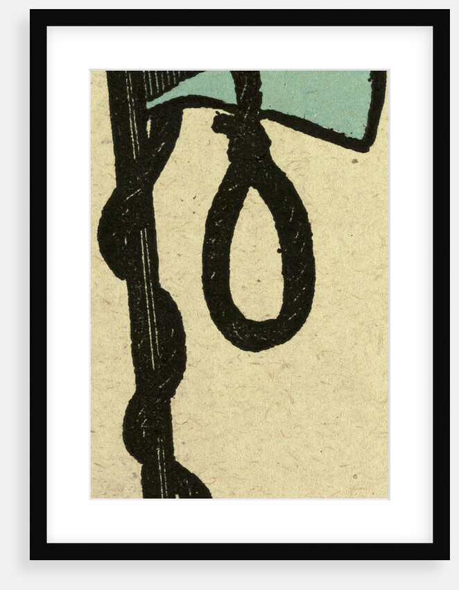 Illustration of English Tales Folk Tales and Ballads. An Axe with a Noose Coiled Around It by Anonymous
