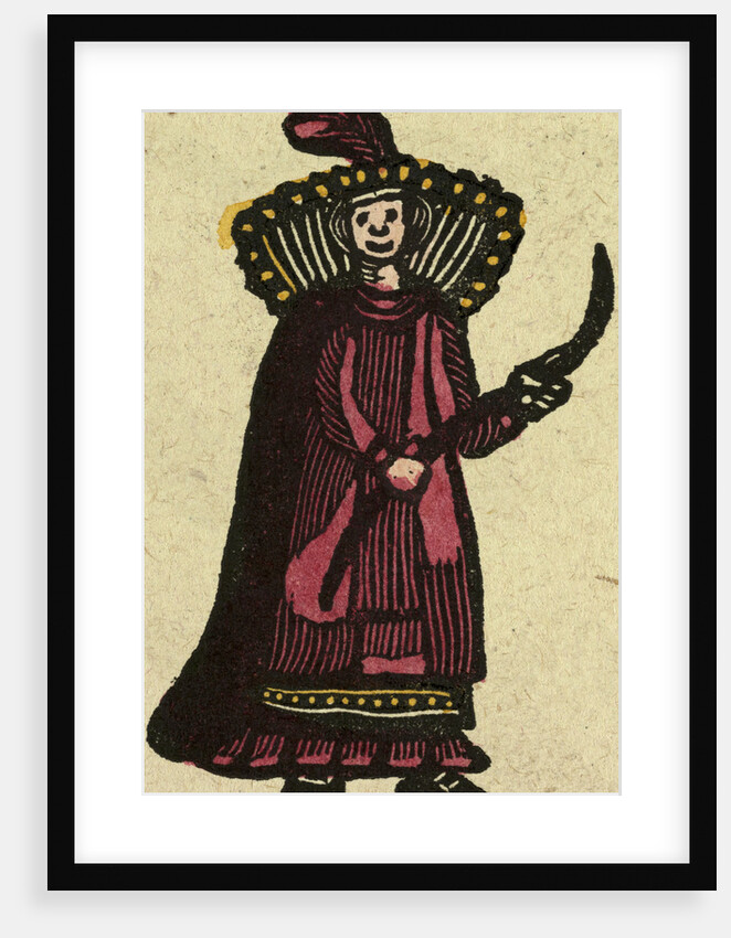 Illustration of English Tales Folk Tales and Ballads. A Woman Wearing a Red Dress by Anonymous