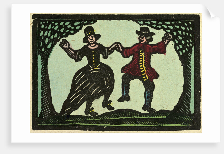 Illustration of English Tales Folk Tales and Ballads. A Woman and a Man Dancing by Anonymous