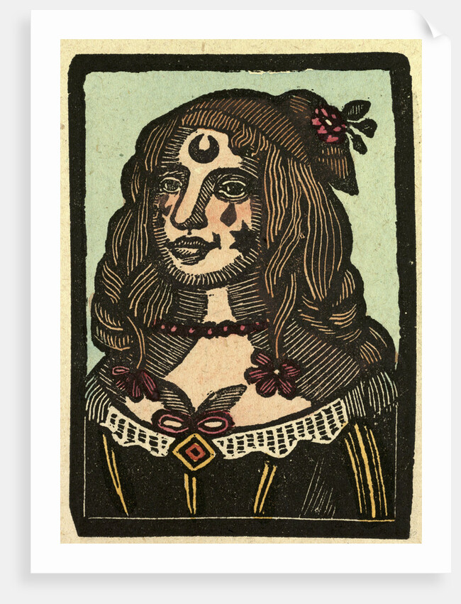 Illustration of English Tales Folk Tales and Ballads. A Woman with a Star on Her Face and a Flower in Her Hair by Anonymous