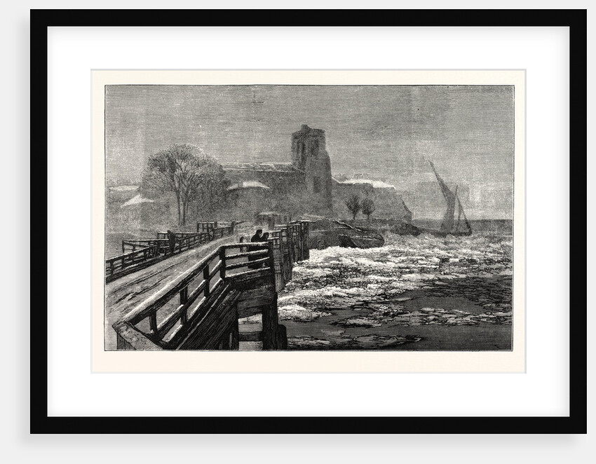 Putney Bridge, London, Christmas, 1879 by Anonymous