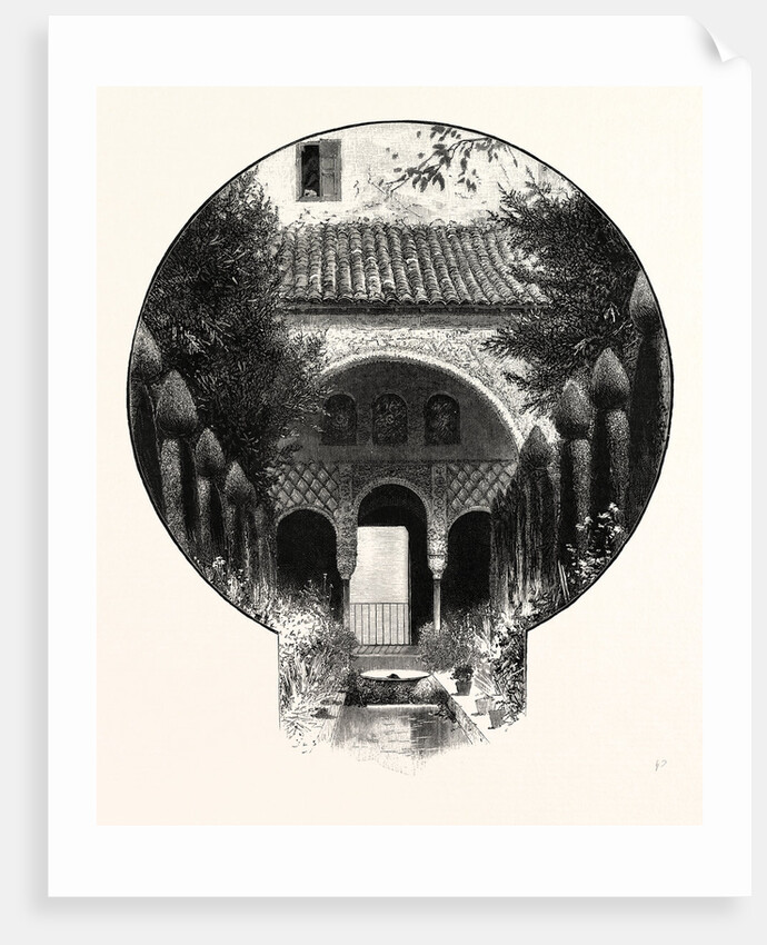 View of the Garden of the Alhambra, Spain by Anonymous