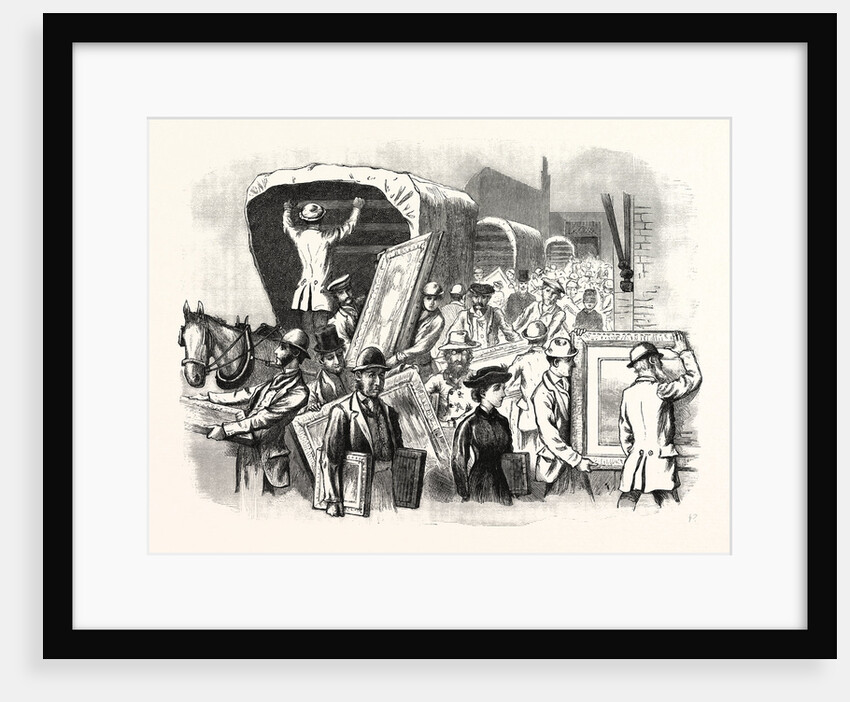 The Royal Academy: The Entrance from Burlington Gardens: Taking in at the West Gate, London by Anonymous