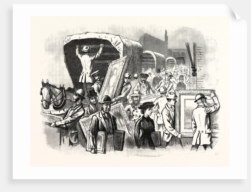 The Royal Academy: The Entrance from Burlington Gardens: Taking in at the West Gate, London by Anonymous