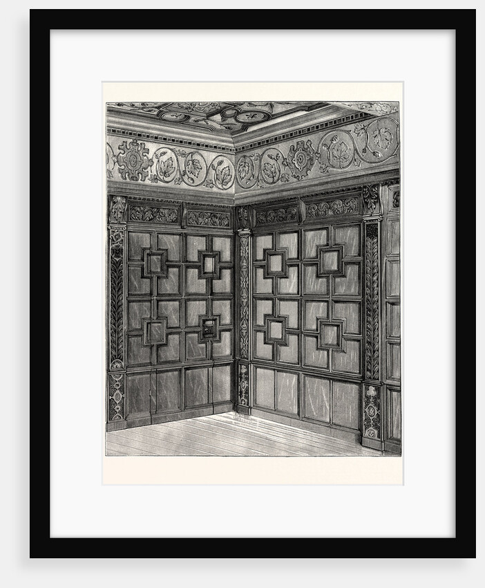 Wainscot and Pargetry, Carbrooke Hall, a Historic House in Sheffield, England by Anonymous