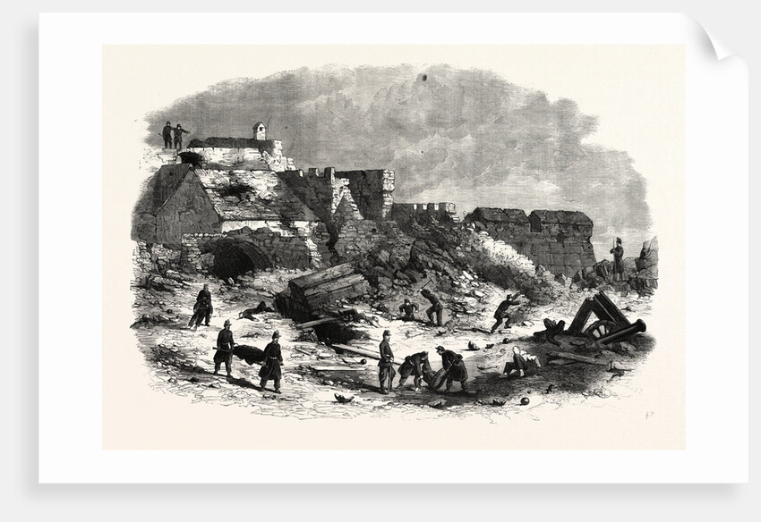 The Breach in the Bastion of St. Antonio Gaeta Caused by the Explosion of a Powder-Magazine by Anonymous