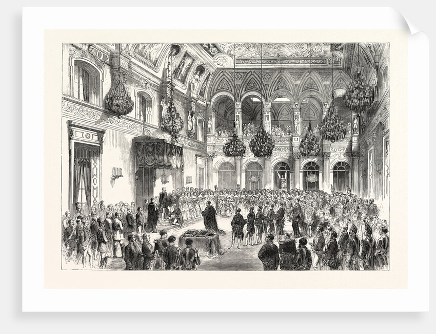 The Investiture of His Majesty King William of Prussia with the Insignia and Habit of the Most Noble Order of the Garter by Anonymous