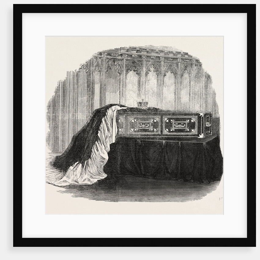 Coffin of Her Late Royal Highness the Duchess of Kent. by Anonymous