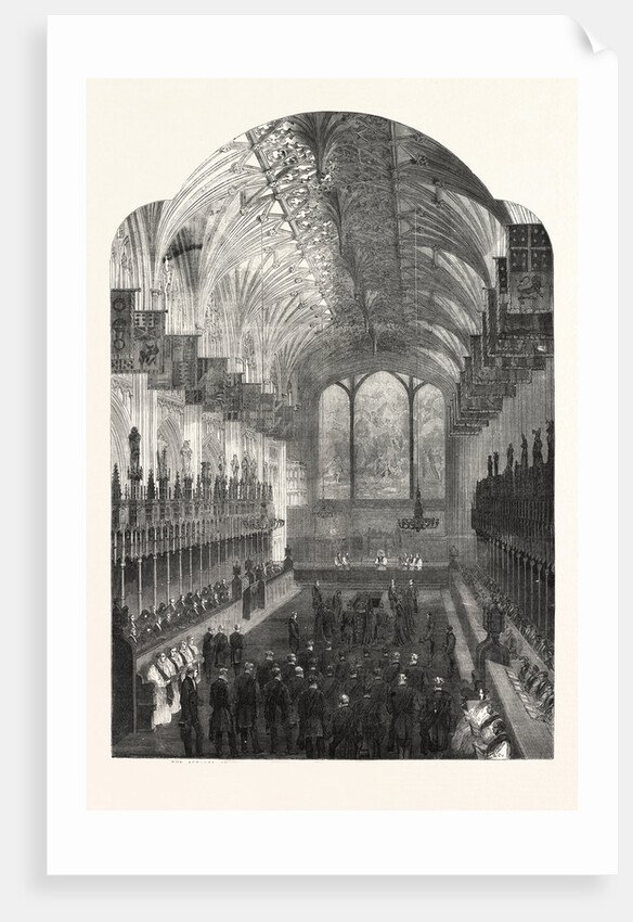 The Funeral of the Late Duchess of Kent: The Choir of St. George's Chapel by Anonymous