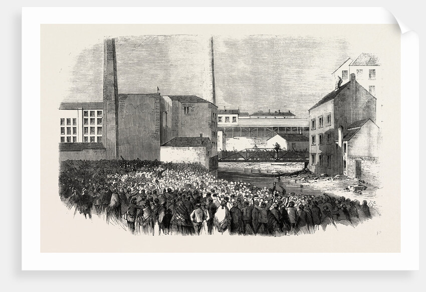 The South Lancashire Turn-Out: Calling Out the Hands at Johnson's Mill Stalybridge. by Anonymous